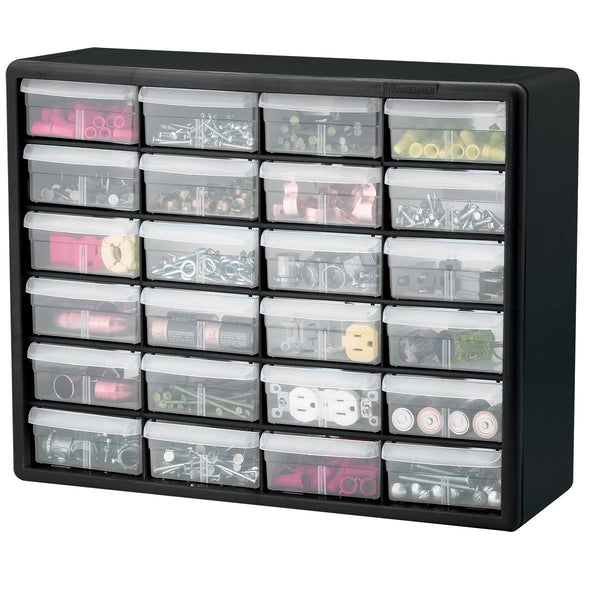 Akro Mils 10124 24 Drawer Plastic Parts Storage Hardware and Craft Cabinet
