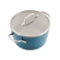Kitchenaid Hard Anodized 10 Pcs Ceramic Induction Cookware Set, Dishwasher Safe and Oven Safe to 500F, Agave Blue